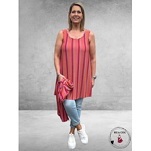 ONLY-M Top Laguna Arancio/Fuchsia
